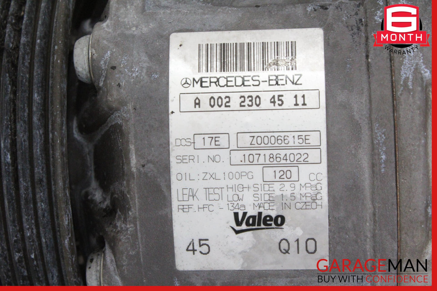 2012-2015 Mercedes W204 C250 CDI AC Air Conditioning Compressor 0022304511 OEM