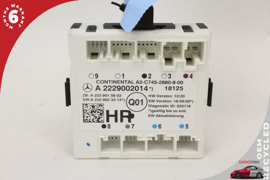 16-19 Mercedes W205 C350e C300 Rear Right Side Door Control Module OEM