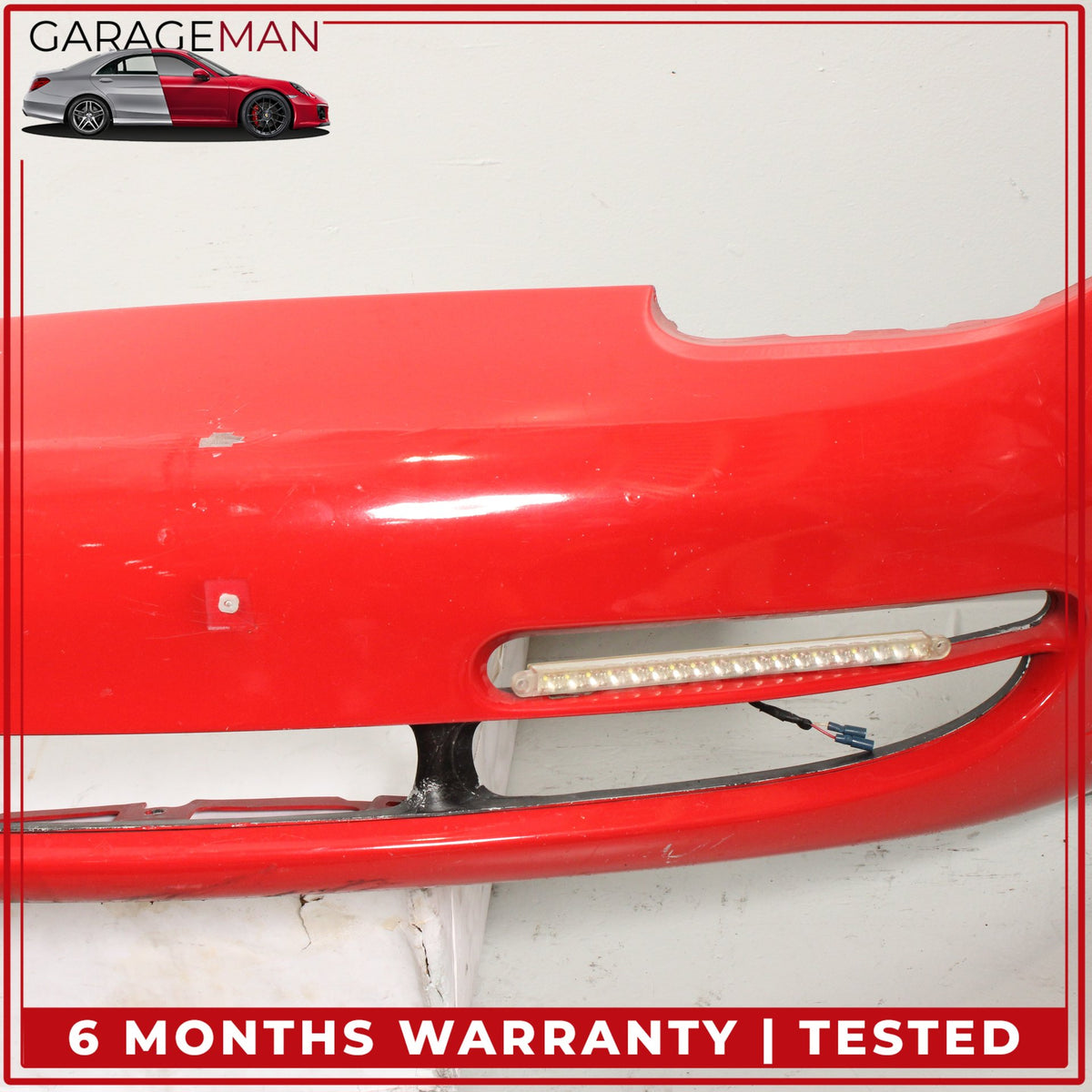 1999-2001 Porsche 911 996 Convertible Front Bumper Cover Red 99650511102 OEM