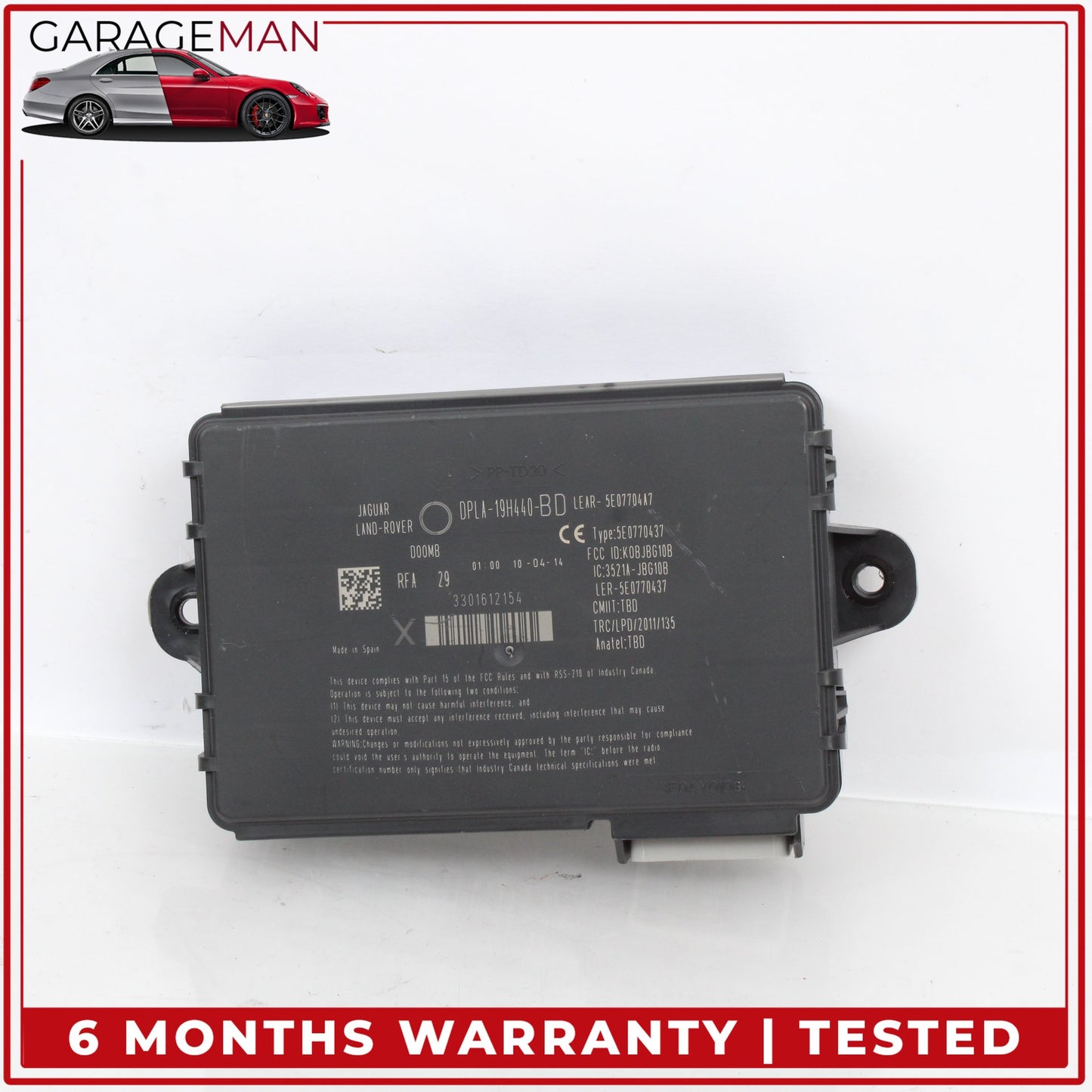 2010-2017 Land Rover LR4 L319 Keyless Go Entry Control Module DPLA19H440BD OEM