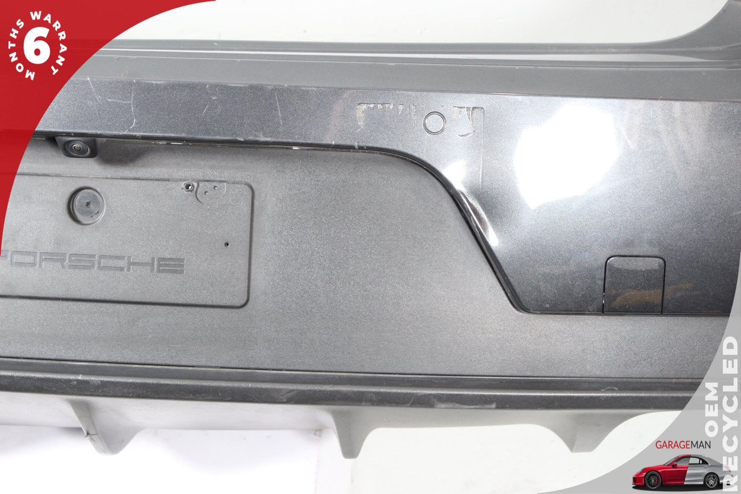 2015-2018 Porsche Macan 95B SUV Rear Bumper Cover 95B807417G Volcano Grey Metallic OEM