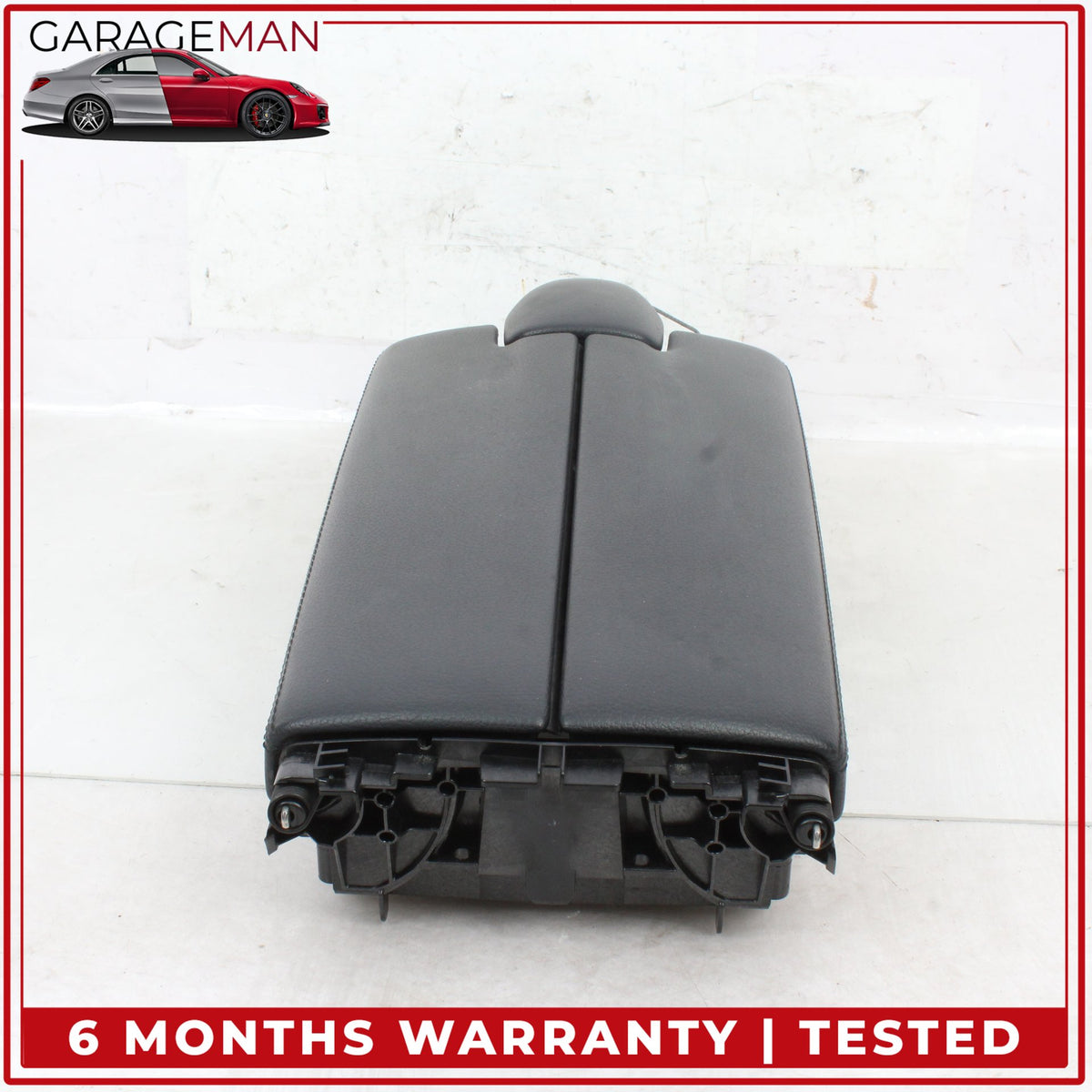 2010-2016 Mercedes W212 E400 Front Center Console Armrest Arm Rest Black OEM
