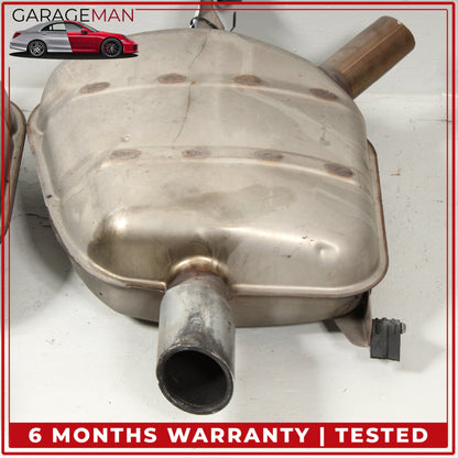 2012-2016 BMW 640i F12 Rear Left and Right Side Exhaust Muffler Set 7646938 OEM