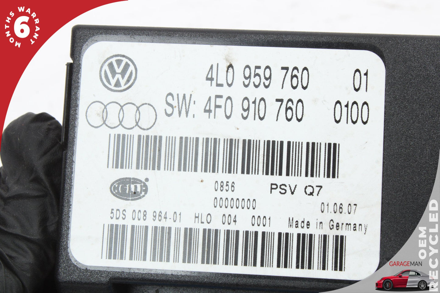 2007-2009 Audi Q7 Front Left Driver Side Seat Control Module Unit 4L0959760 OEM
