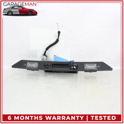 2011-2018 Audi A8 S8 Rear Trunk Lid License Plate Panel w/ Lock Cylinder OEM