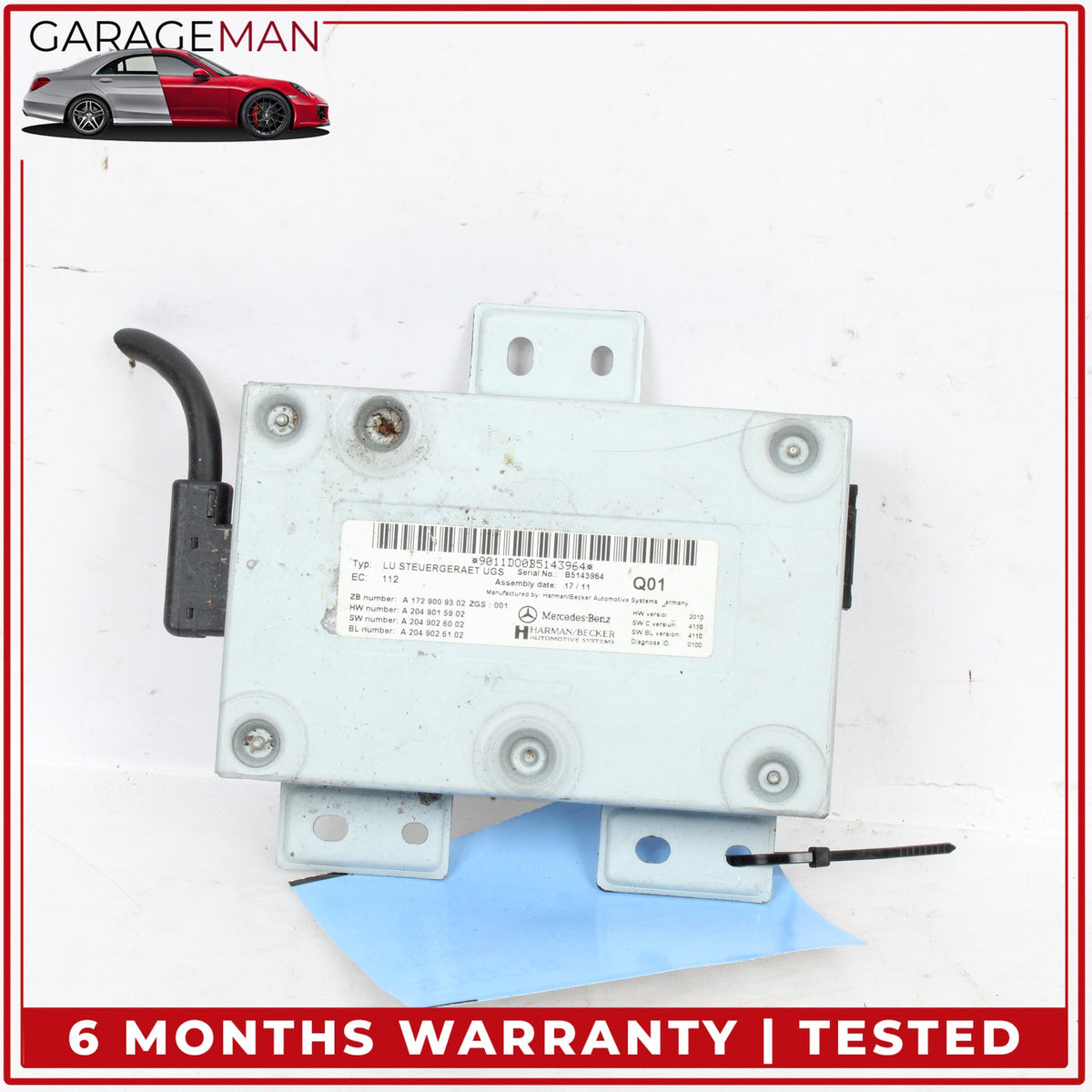2005-2014 Mercedes W218 CLS63 AMG Communication Interface Module 1729009302 OEM