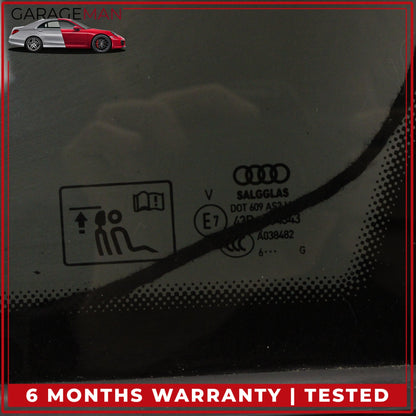 2017-2024 Audi Q7 Rear Right Passenger Side Quarter Window Glass 4M0845298C OEM
