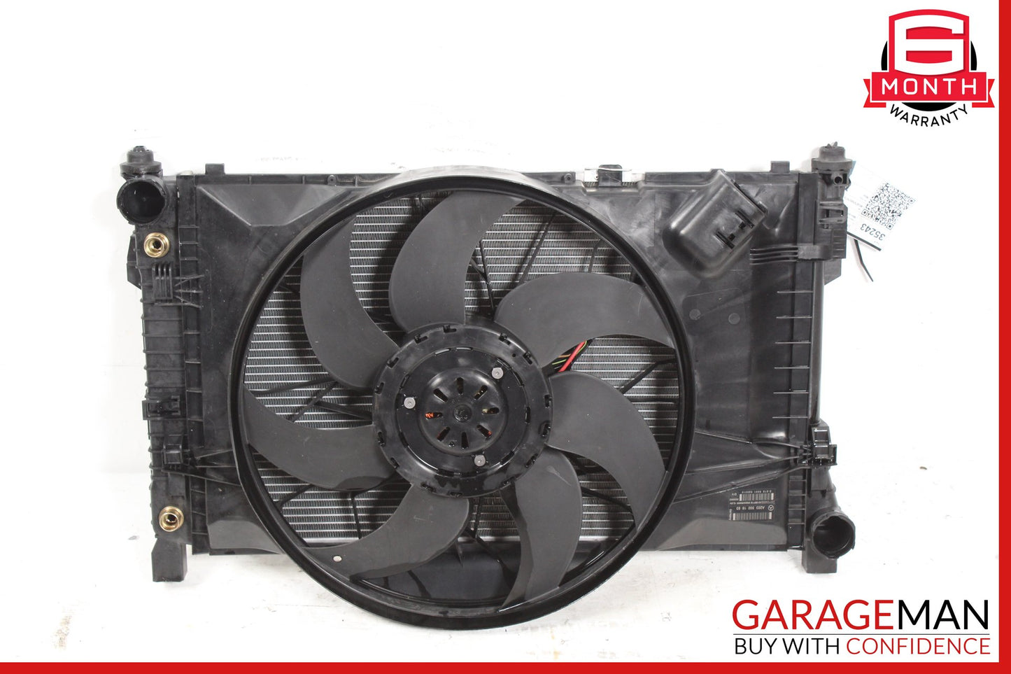 2005-2009 Mercedes W209 CLK350 Engine Cooling Radiator AC Condenser Assembly OEM