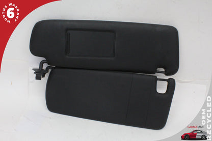 2011-2014 Porsche Cayenne 958 Front Left and Right Side Sun Visor Set Black OEM