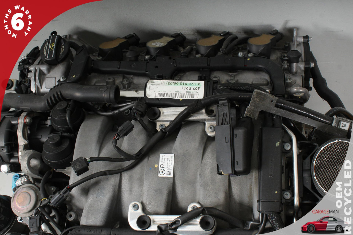 2007-2011 Mercedes W221 S550 CL550 RWD Engine Motor Assembly 5.5L V8 M273 OEM