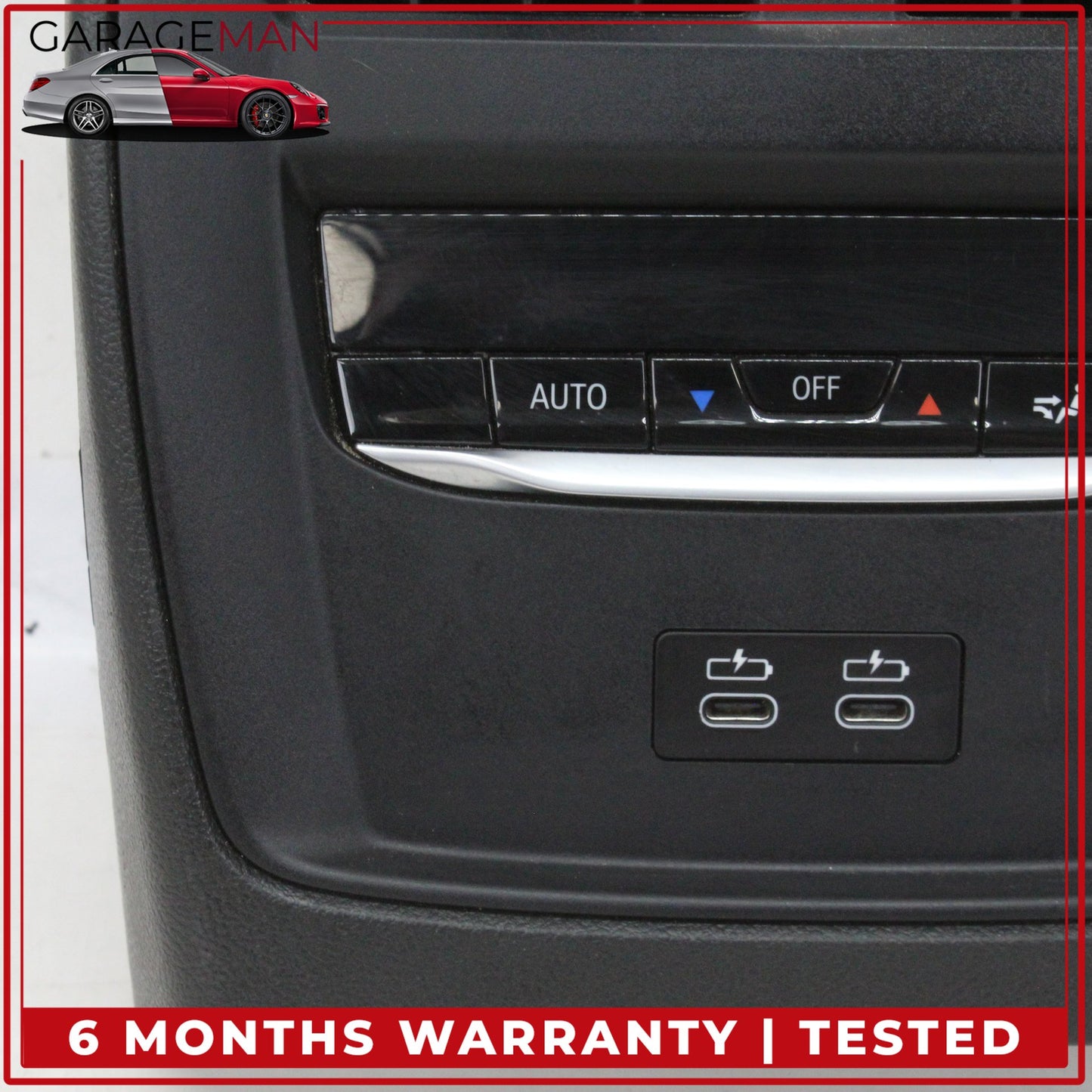 2019-2025 BMW 330i Rear Center Console A/C Climate Control Panel w/ Air Vent OEM