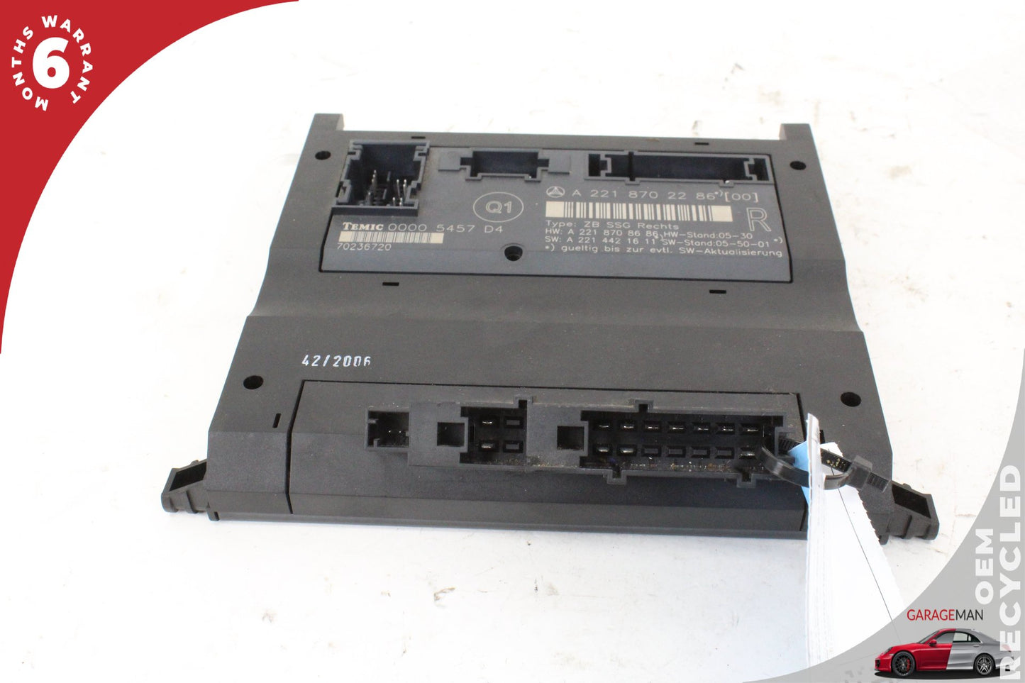 2007-2013 Mercedes W221 S550 Front Right Seat Control Module Unit 2218702286 OEM
