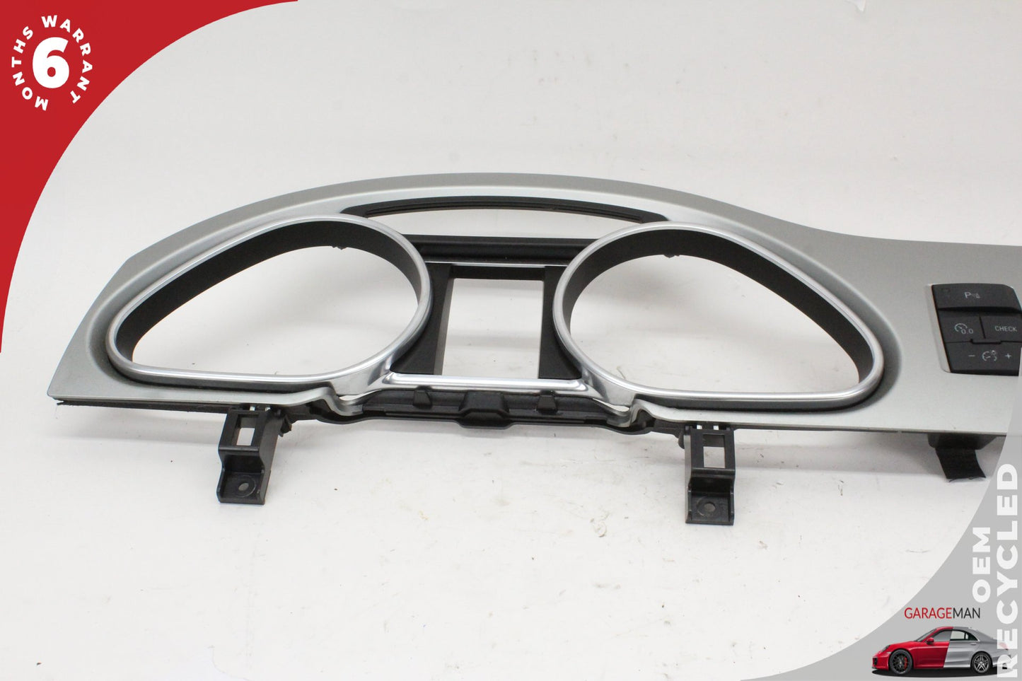 2010-2015 Audi Q7 Front Dash Instrument Cluster Trim Cover Panel w/ Switches OEM