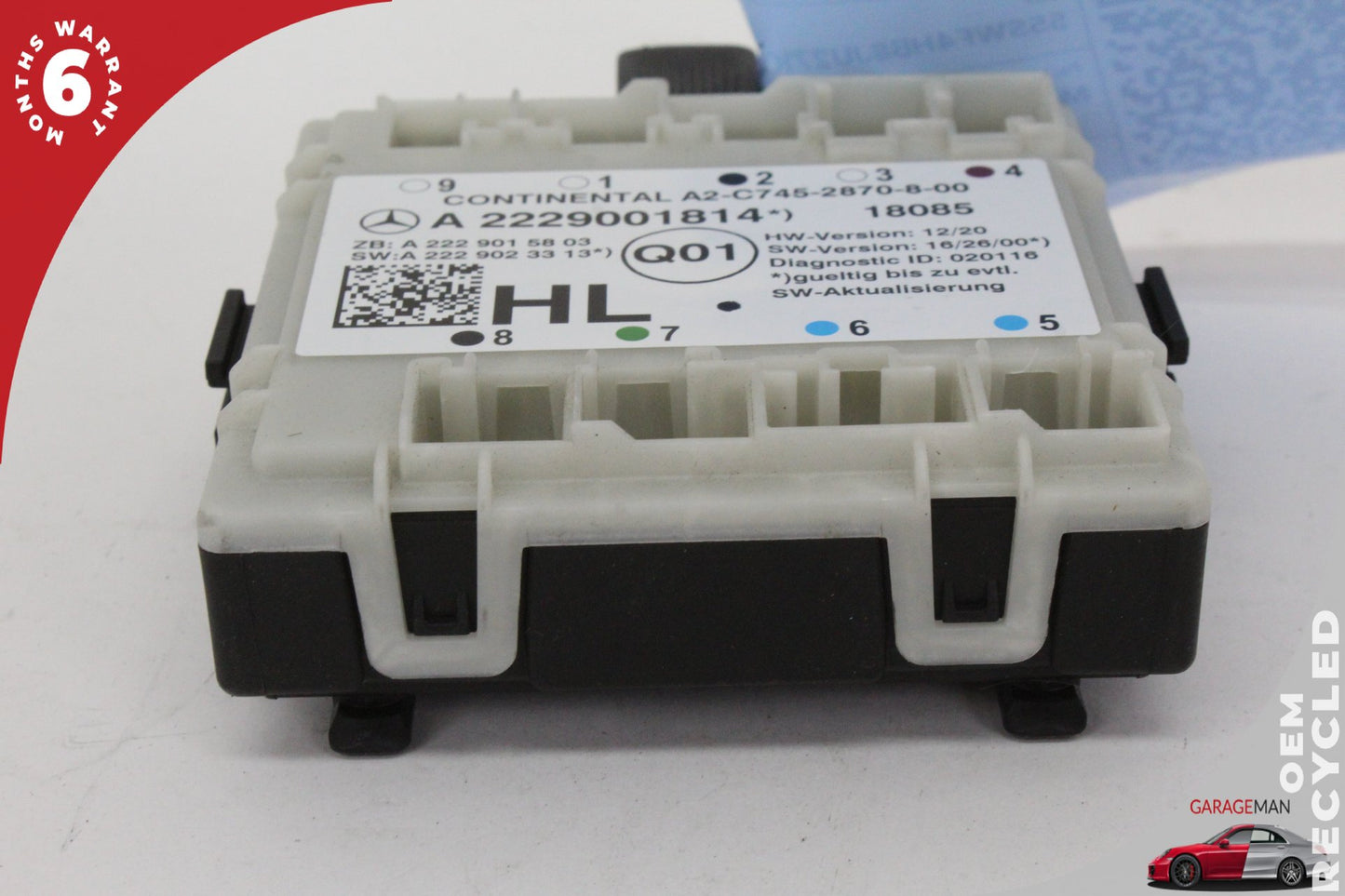 2016-2019 Mercedes W205 C350e Rear Left Side Door Control Module 2229001912 OEM