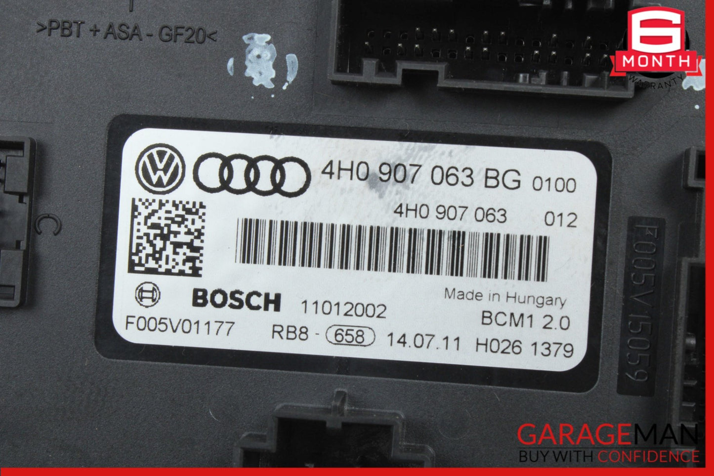 2012-2018 Audi A6 C7 Sedan On Board Supply Body Control Module 4H0907063 OEM