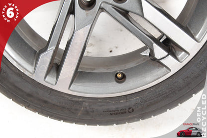 2017-2020 Audi A4 S4 5 Spoke Wheel Rim w/ Michelin Tire 8.0Jx18H2 8W0601025M OEM
