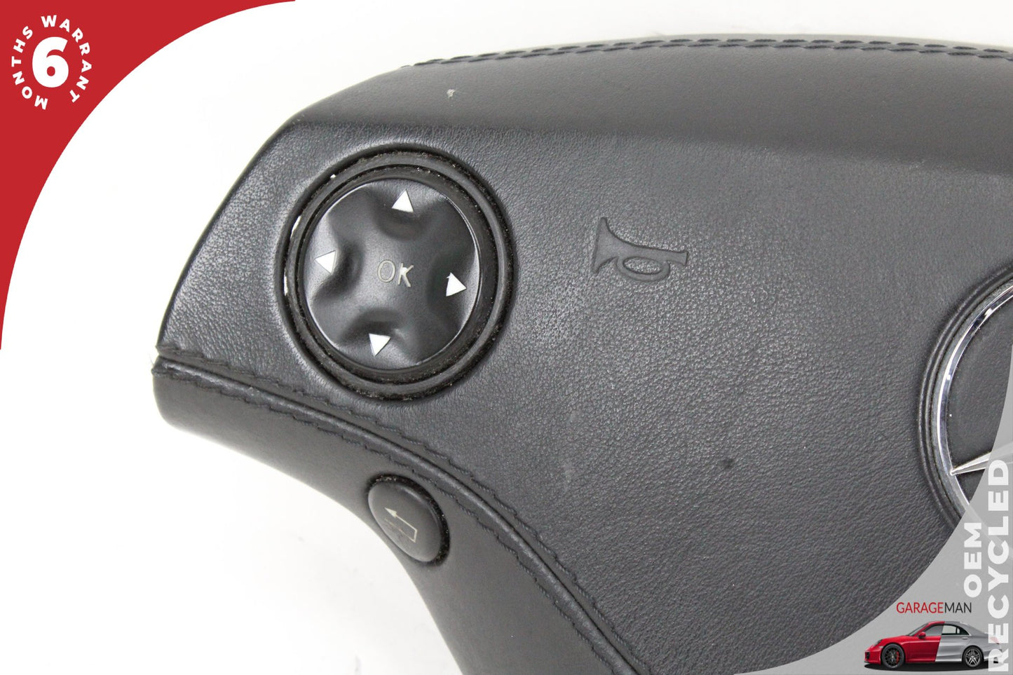 2007-2010 Mercedes W221 S550 Front Left Steering Wheel Airbag Air Bag Black OEM