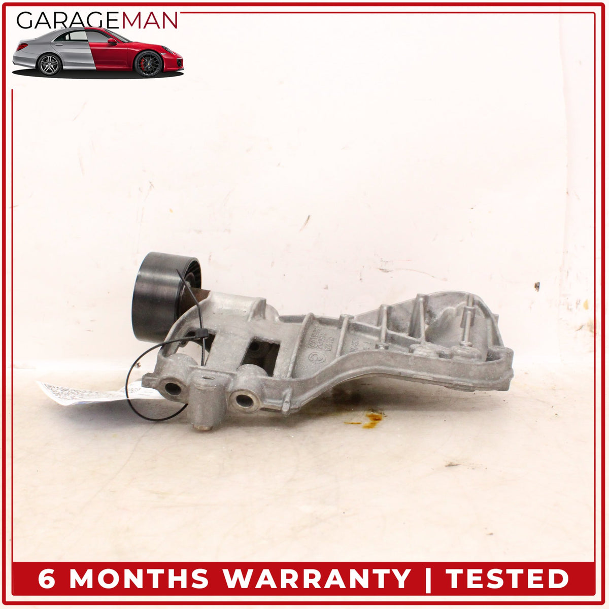 2011-2019 BMW 640i F12 AC A/C Compressor Support Bracket w/ Pulley 7585167 OEM