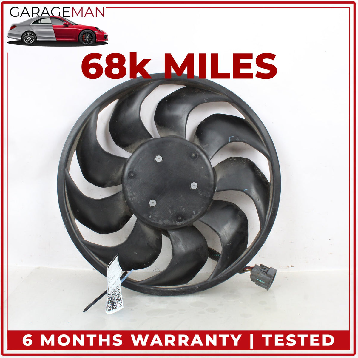 2017-2023 Tesla Model 3 Radiator Cooling Fan Motor 107708400E OEM