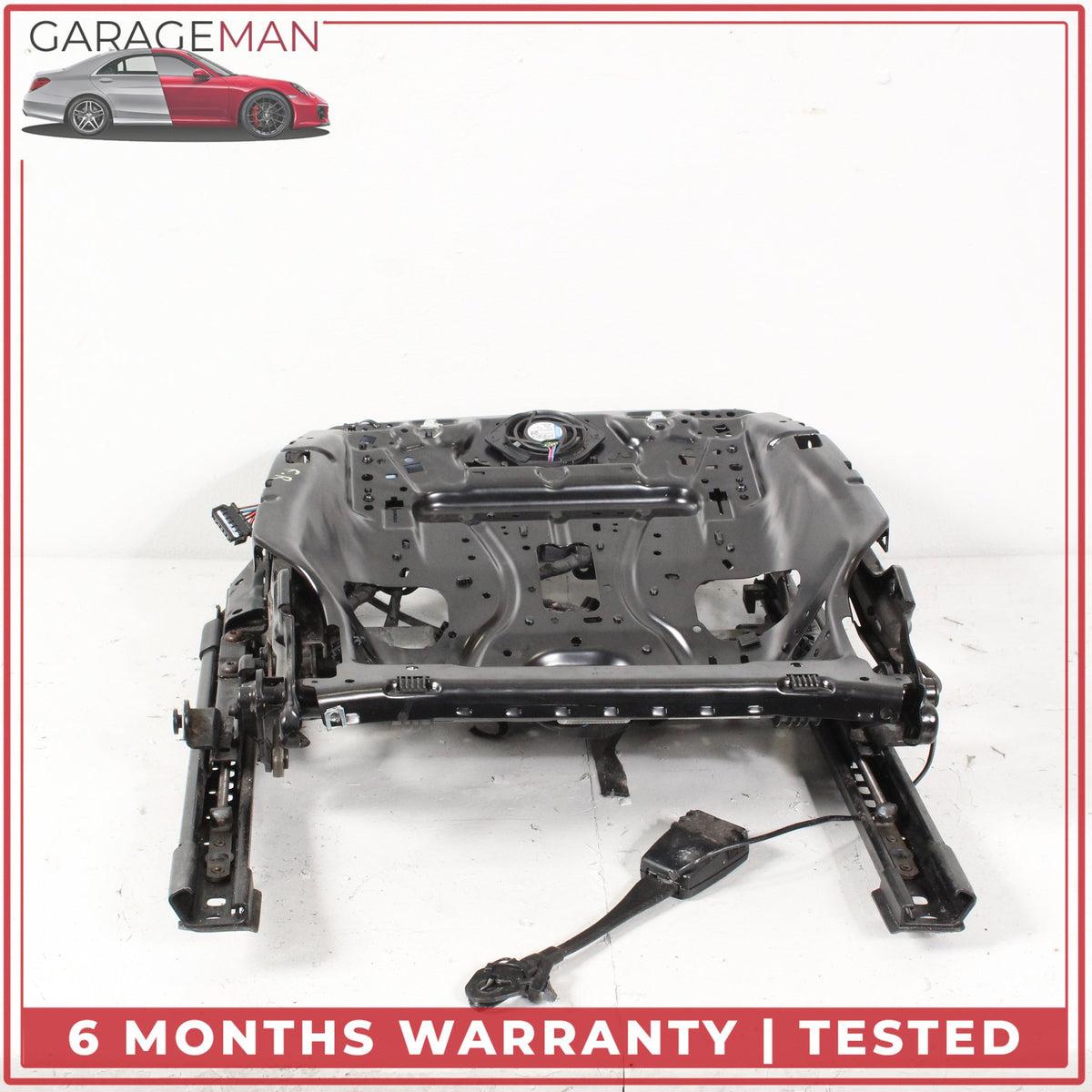 2012-2018 Audi A7 Front Left Driver Side Seat Track Rail Frame w/ Motor OEM