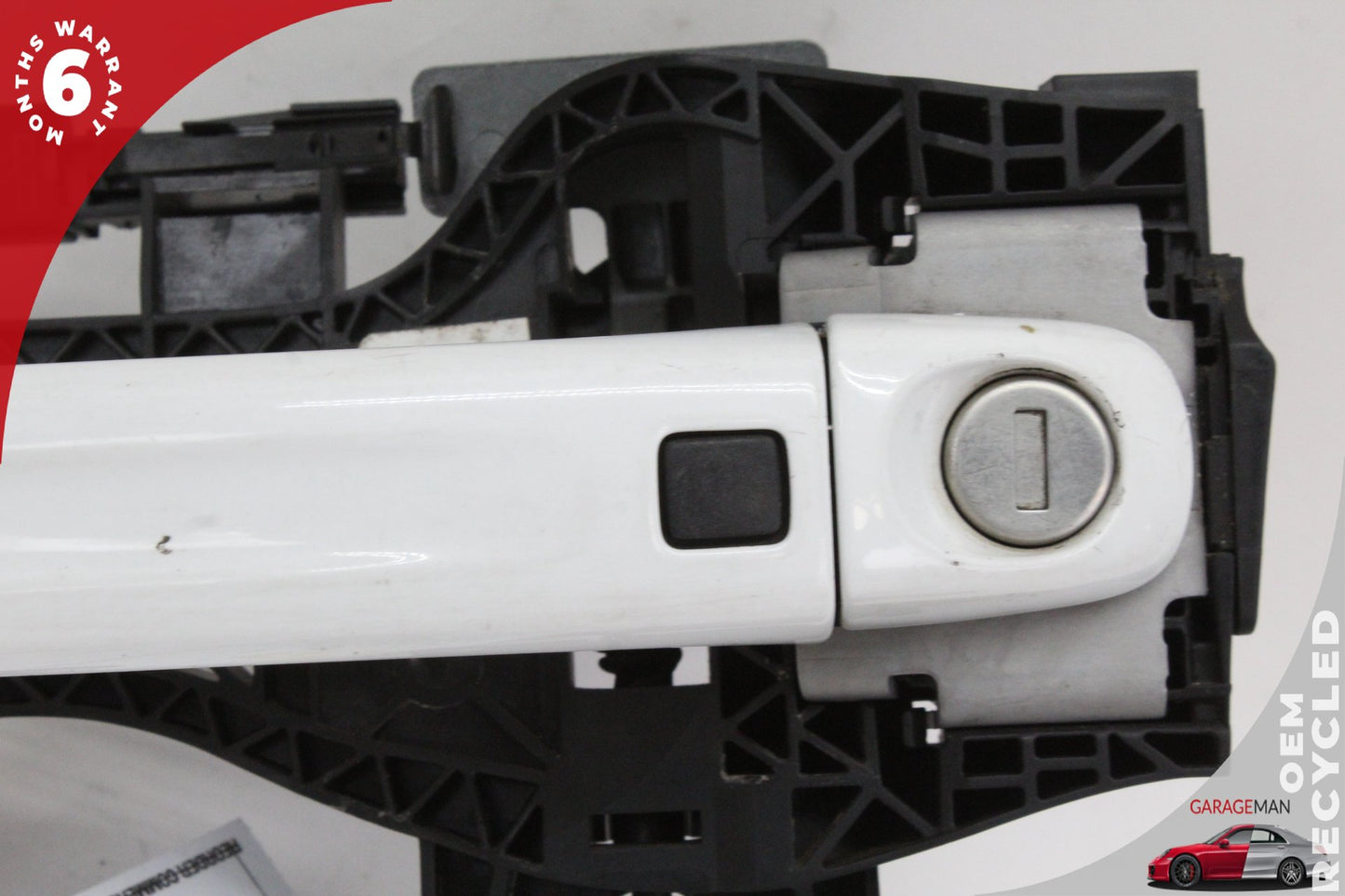 2007-2015 Audi Q7 Front Left Driver Side Exterior Door Handle White Keyless OEM