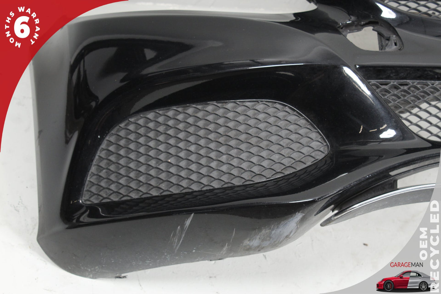 2015-2018 Mercedes-Benz C300 W205 Sedan Front Bumper Cover 2058850024 Black OEM