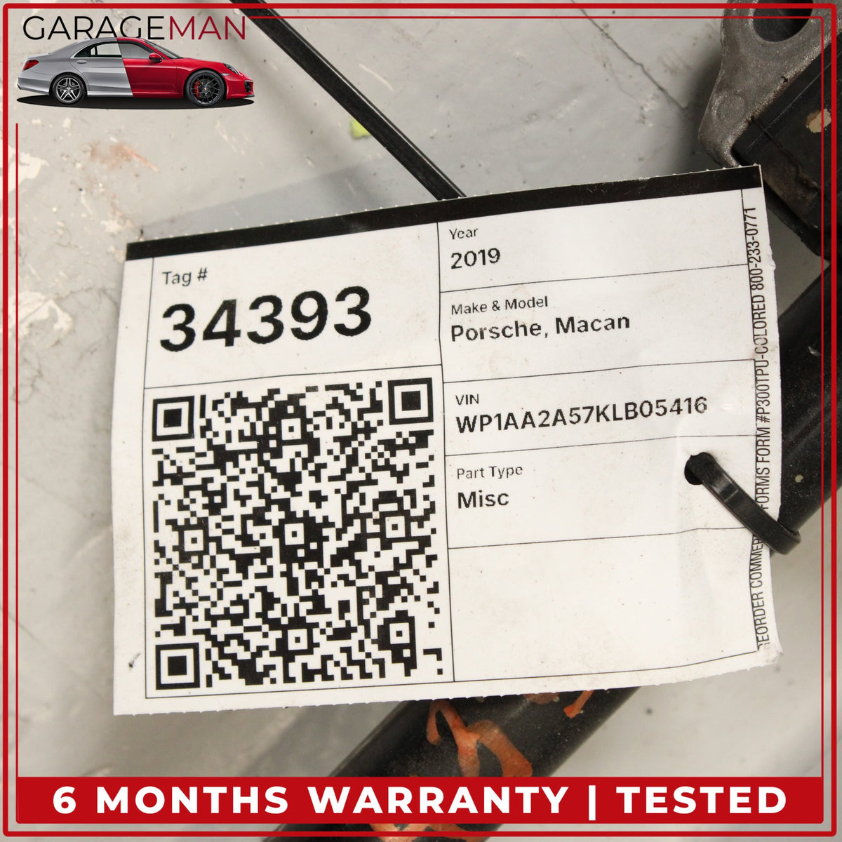 2015-2021 Porsche Macan 95B Rear Anti Roll Stabilizer Sway Bar 95B511305J OEM
