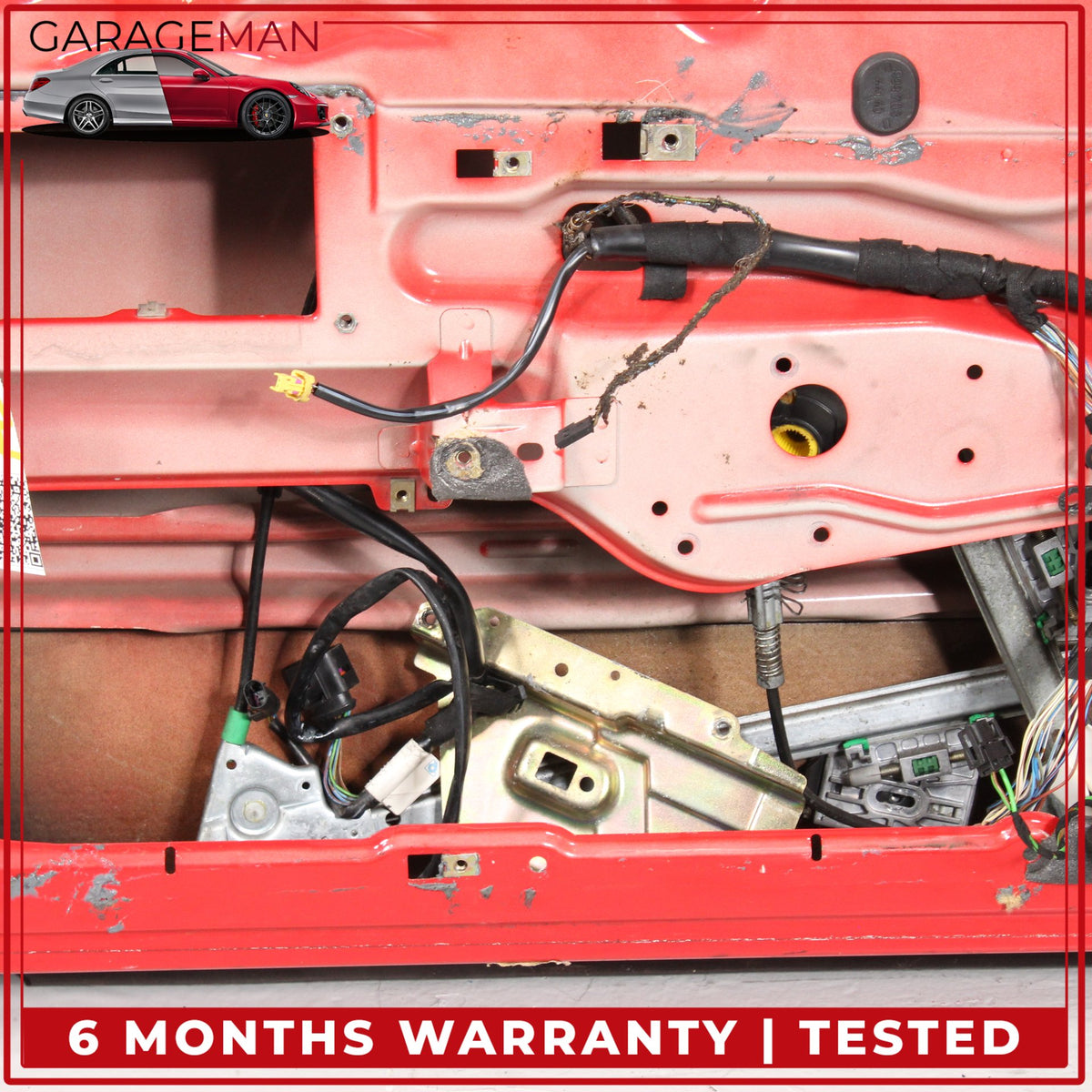 1997-2005 Porsche 911 996 Front Left Driver Side Door Shell Red 99653101104 OEM
