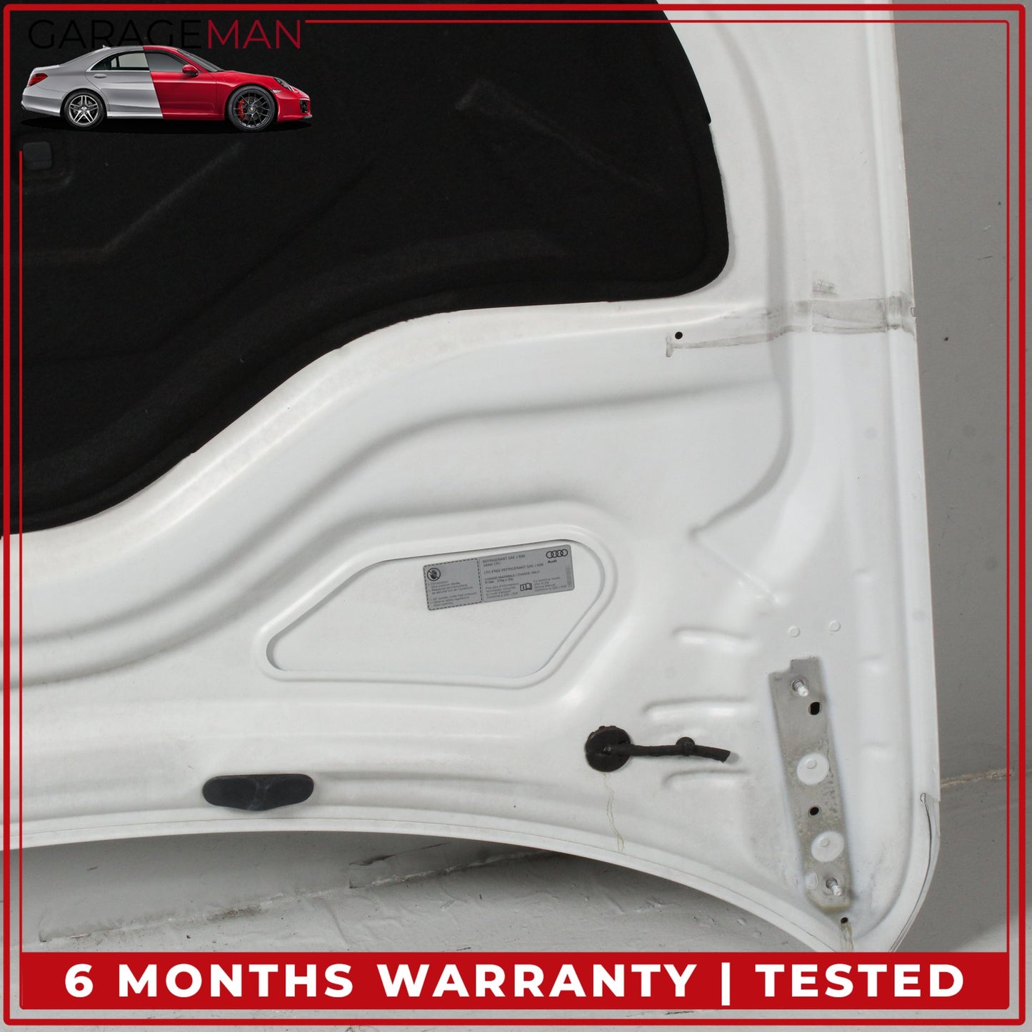 2012-2018 Audi A6 S6 Sedan Front Hood Bonnet Panel White 4G0823029A OEM