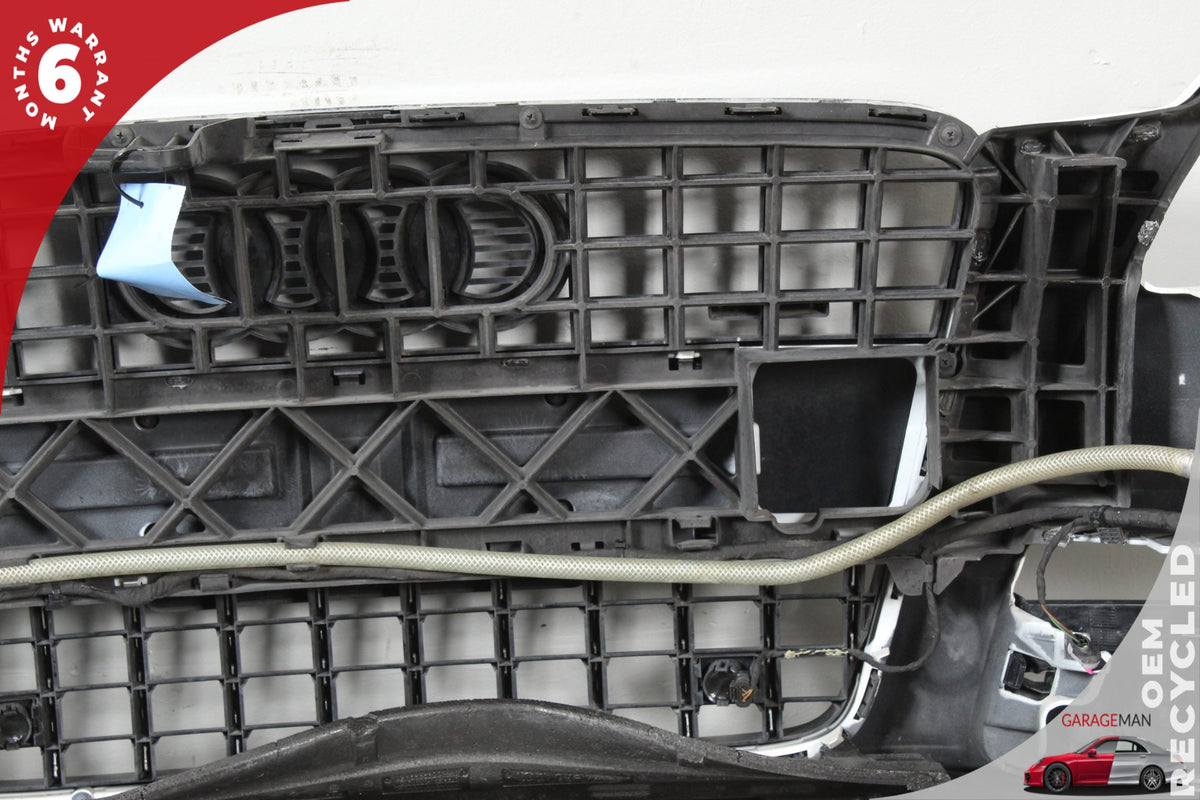 2010-2015 Audi Q7 SUV Front Bumper Cover Aseembly White w/ Grills 4L0807437H OEM