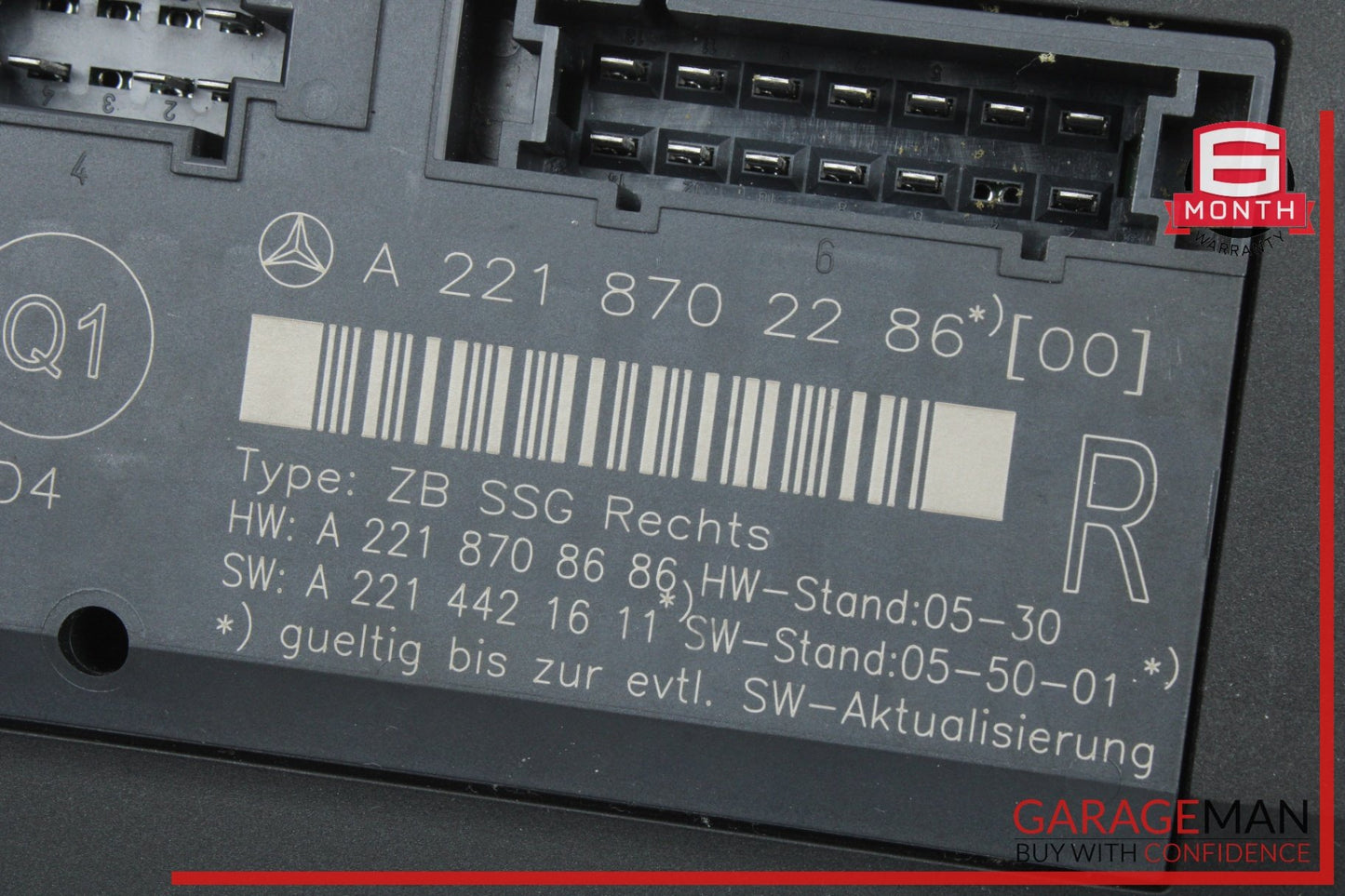 2007-2013 Mercedes S550 W221 Front Right Seat Control Module 2218702286