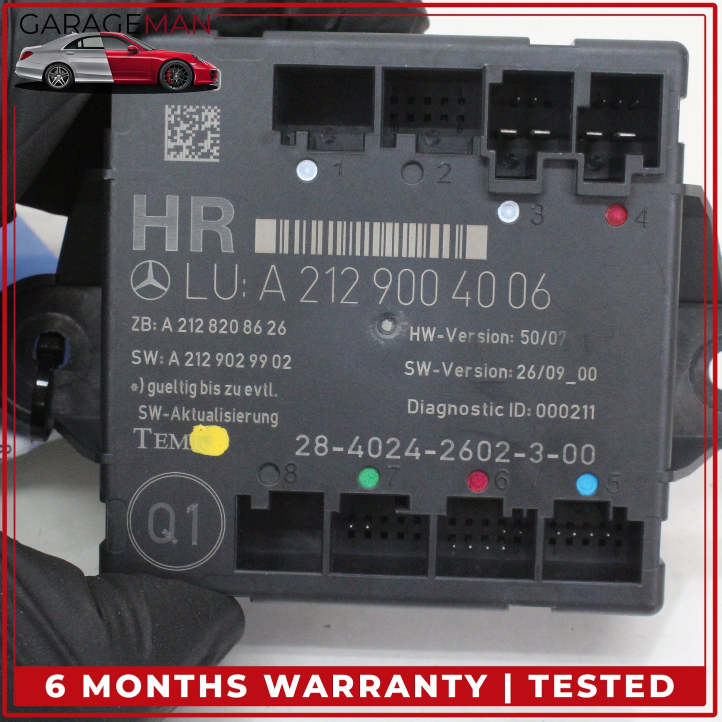 2008-2014 Mercedes W204 C300 Rear Right Side Door Control Module 2129004006 OEM