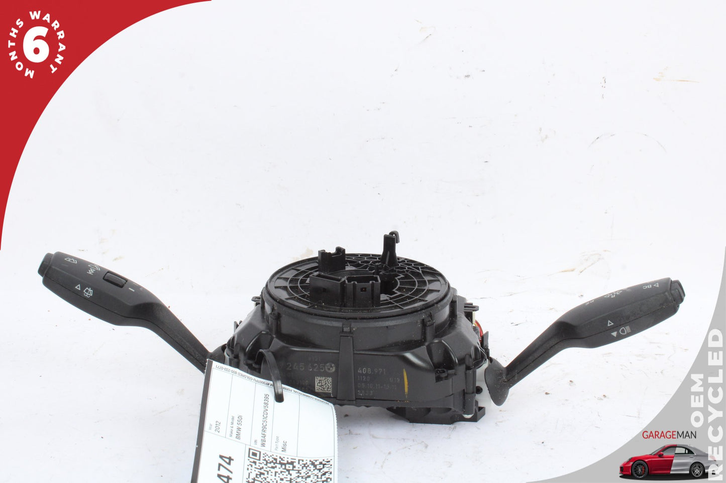2011-2016 BMW 550i F10 Sedan Steering Column Clockspring Combination Switch 9245625