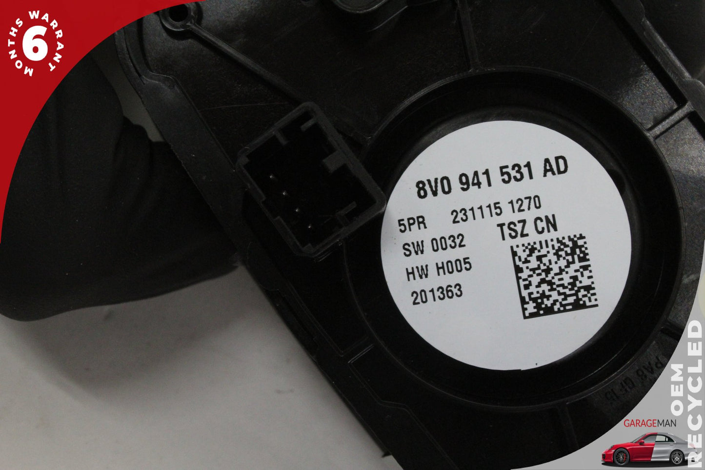 16-18 Audi A3 8V Sedan Headlight Switch Control 8V0941531AD