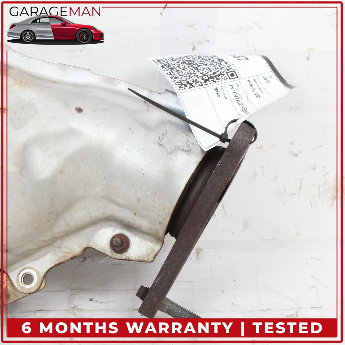 2016-2024 Infiniti Q50 V37 Right Side Exhaust Downpipe 208B2-5CA0A OEM