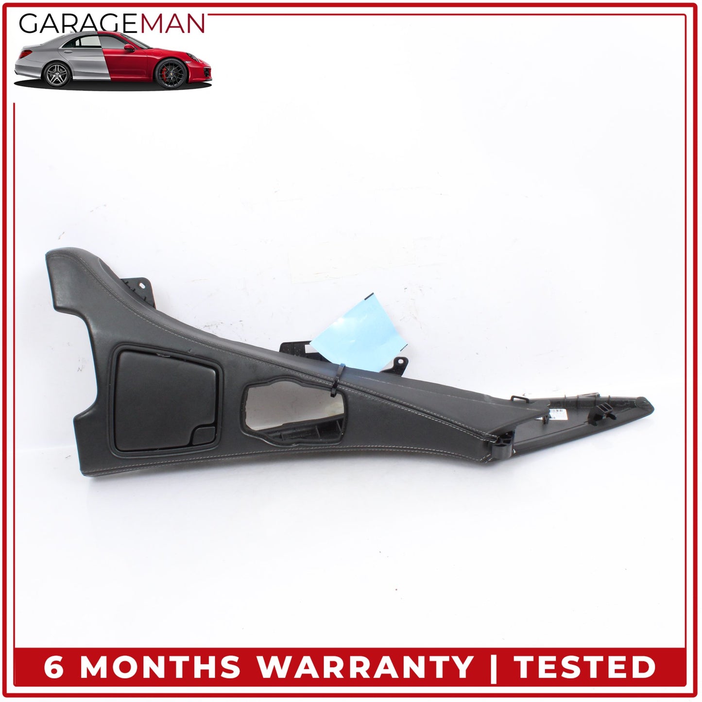 2012-2019 BMW 650i Center Console Trim Cover w/ Ashtray Black Nappa Leather OEM