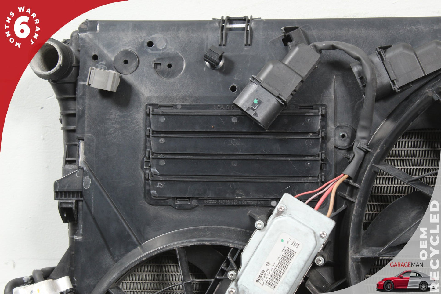 2008-2010 Porsche Cayenne 957 Engine Cooling Radiator AC A/C Condenser Assy OEM