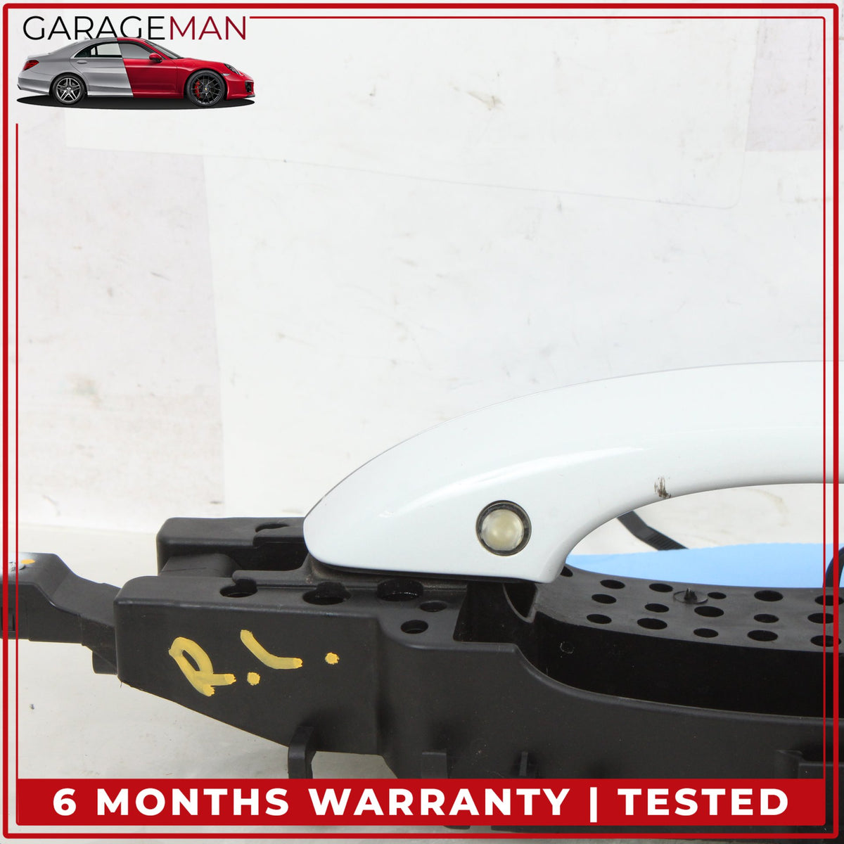 2011-2018 Audi A8 S8 Rear Left Exterior Door Handle Glacier White Metallic OEM