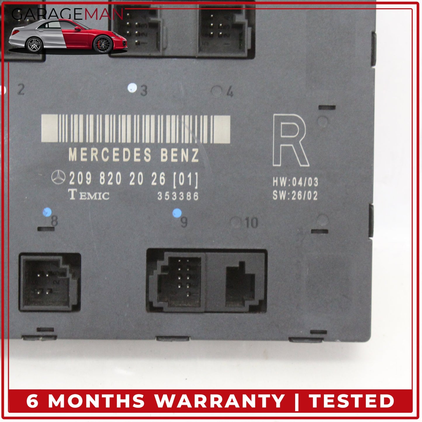 2003-2009 Mercedes-Benz CLK350 W209 Coupe Right Front Door Control Module 2098202026 OEM