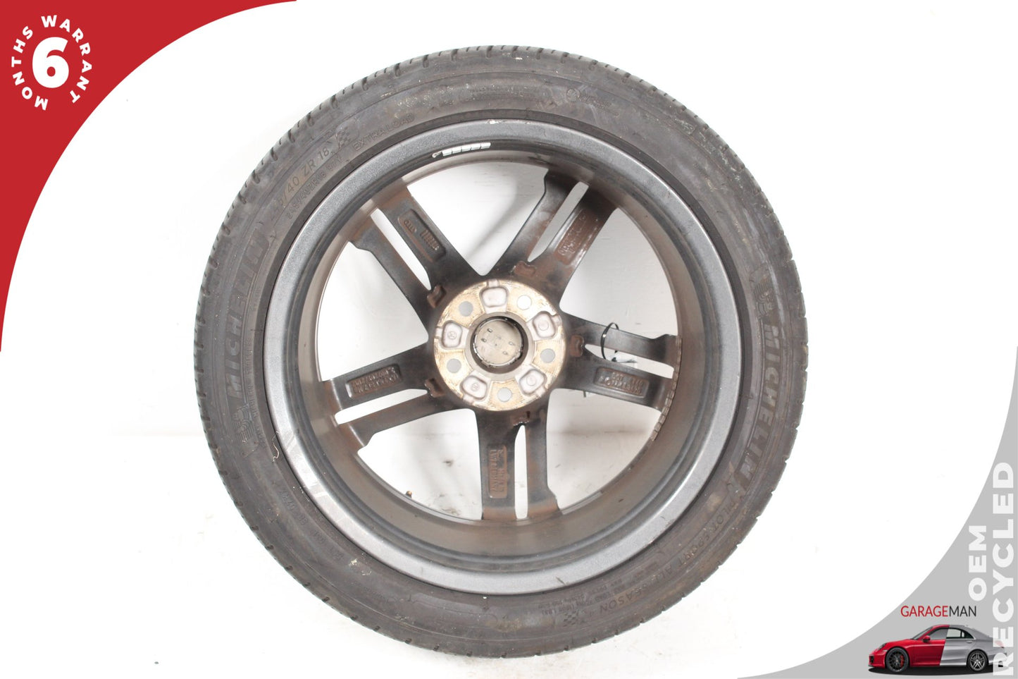 2017-2020 Audi A4 S4 5 Spoke Wheel Rim w/ Michelin Tire 8.0Jx18H2 8W0601025M OEM