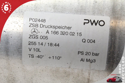 2013-2019 Mercedes X166 GL550 Air Suspension Pressure Reservoir 1663200215 OEM