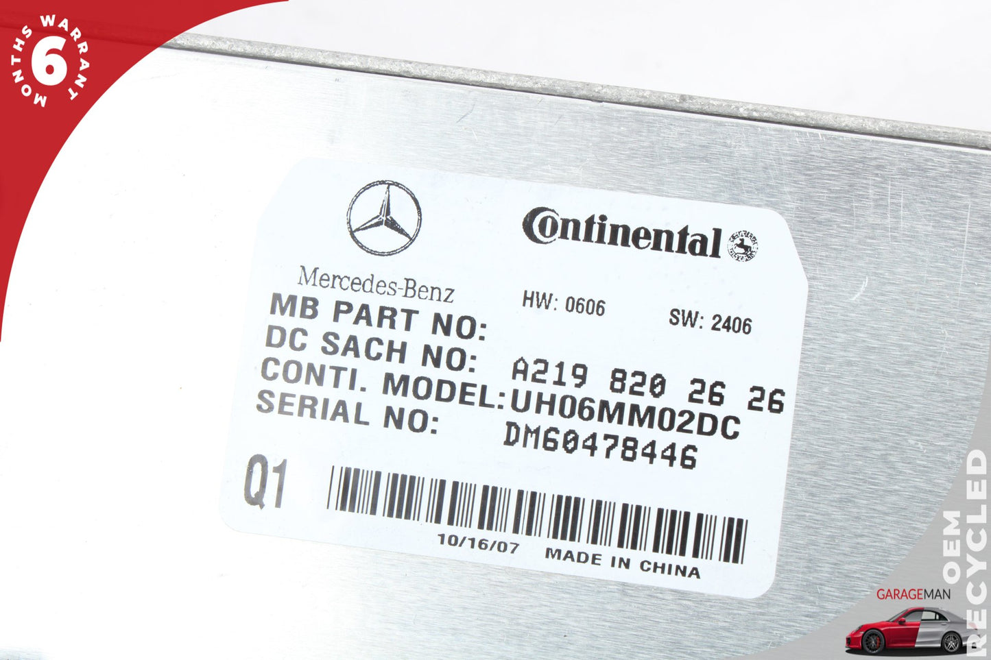 2006-2012 Mercedes W164 ML320 E350 SL600 Comm Control Module 2198202626 OEM
