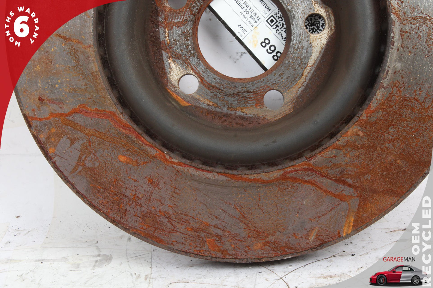 2018-2024 Audi Q5 AWD 2.0L Rear Left and Right Side Brake Rotor Disc Set 80A615601C