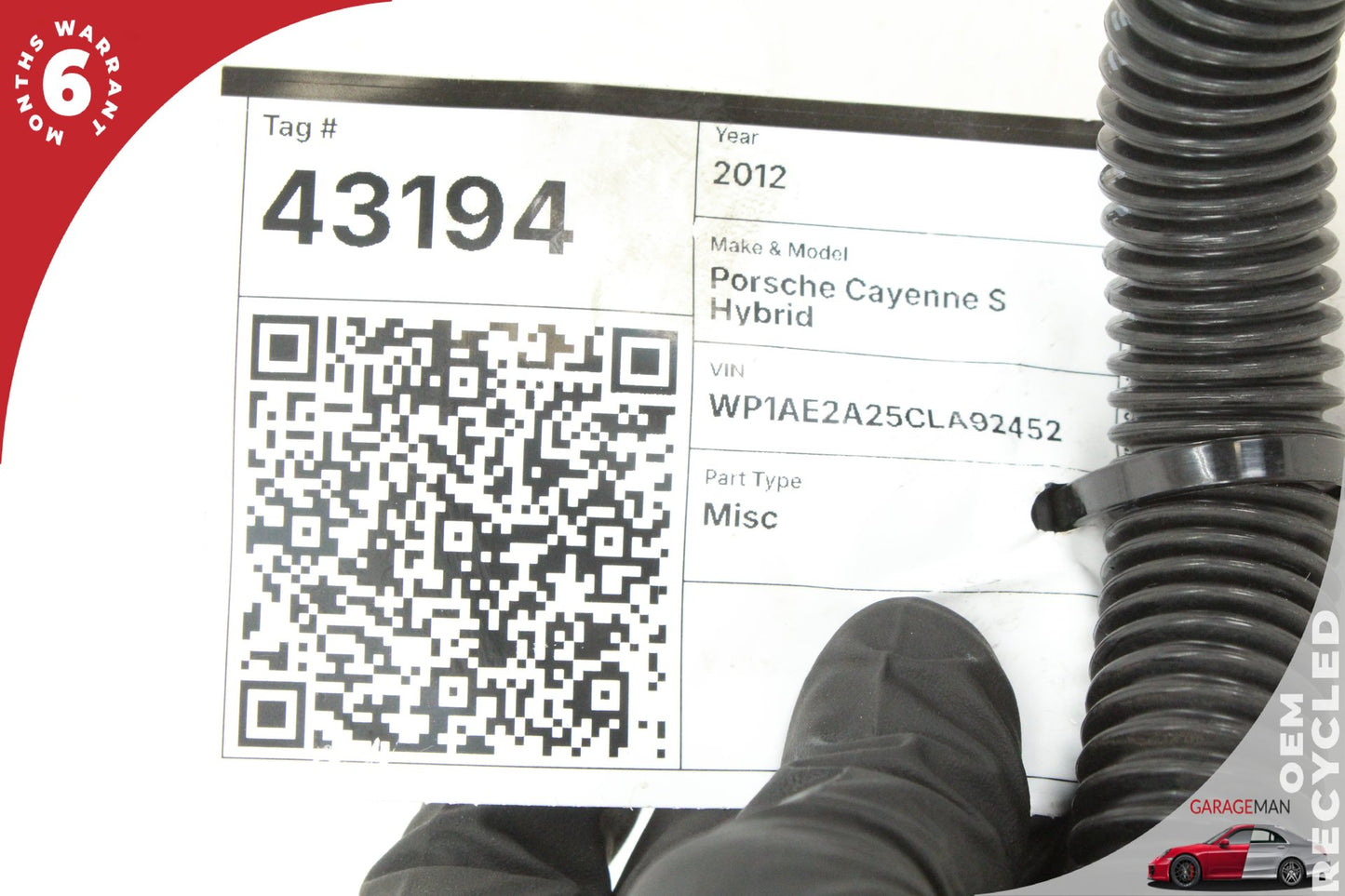 2011-2018 Porsche Cayenne S Hybrid 92A SUV Secondary Air Smog Pump 07K959253A