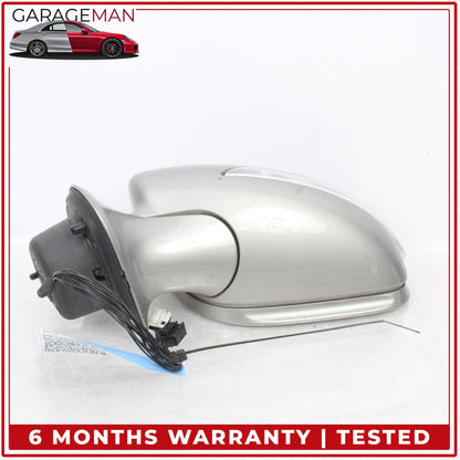 2007-2009 Mercedes W211 E350 Left Side Door Rear View Mirror Silver Metallic OEM