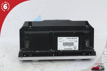 2007-2009 Audi Q7 AC A/C Climate Control Switch Panel 4L0820043F OEM