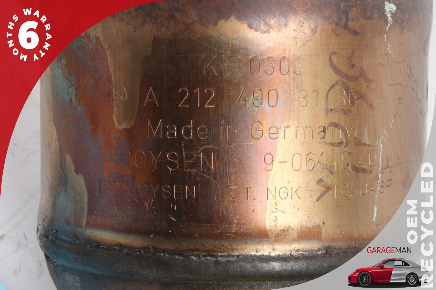 2012-2015 Mercedes W204 C250 M271 1.8L Exhaust Downpipe 2124903136 OEM