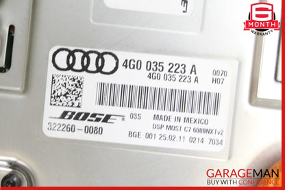 2012-2018 Audi A6 C7 Sedan Radio Amplifier 4G0035223A OEM