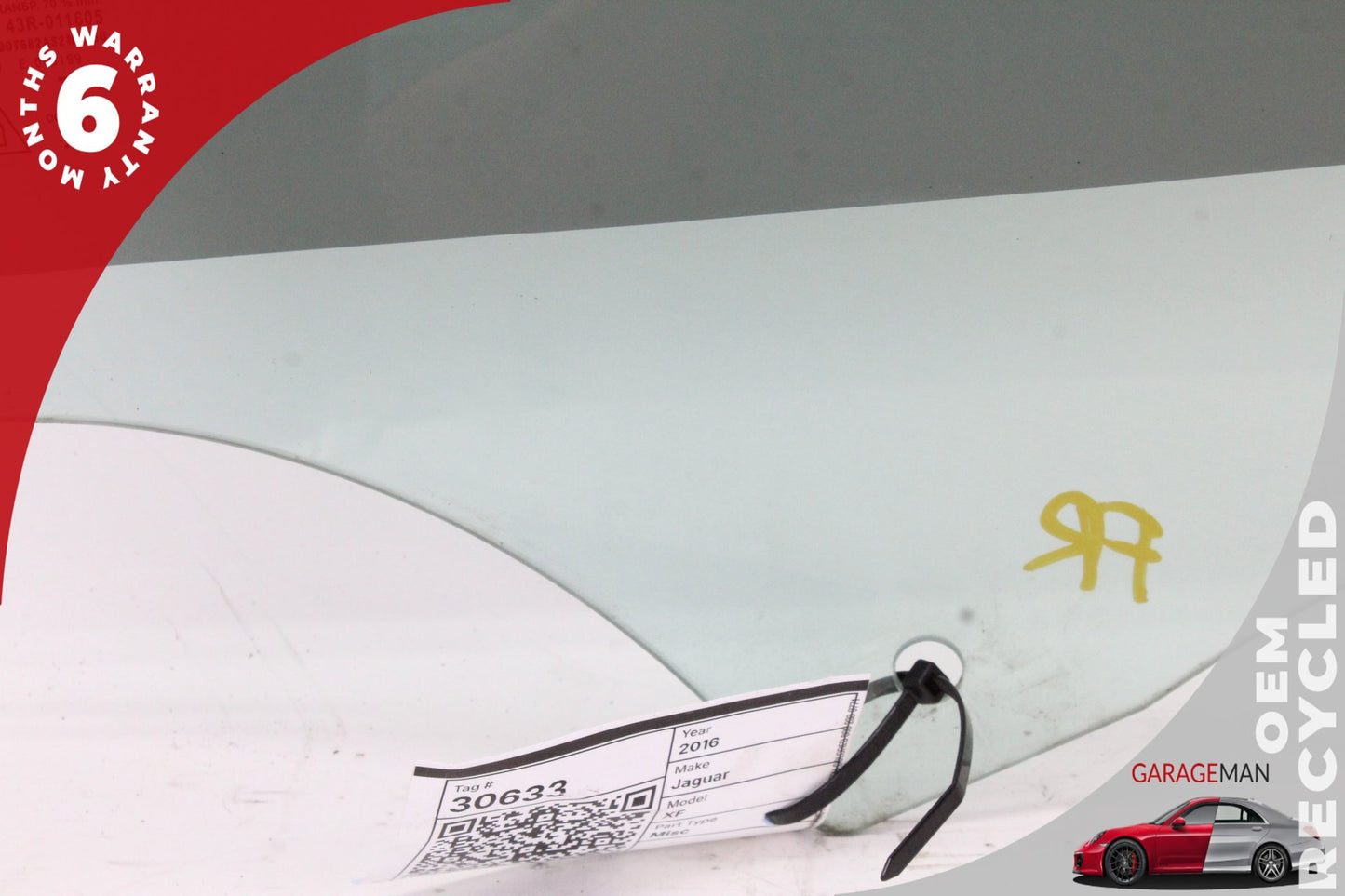 2016-2022 Jaguar XF X260 Sedan Front Right Door Window Glass GX6321410AB OEM
