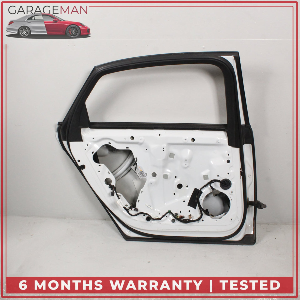 2011-2018 Audi A8 S8 Rear Left Driver Side Door Shell Glacier White Metallic OEM